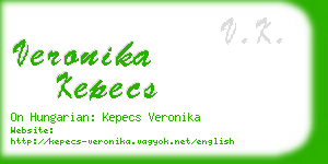 veronika kepecs business card